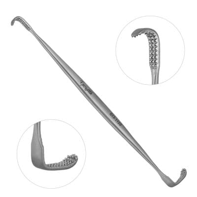 Ragnell Linde Retractor 5 3/4" Double Ended Serrated