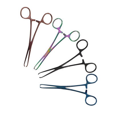 Baby Allis Tissue Forceps 5 1/2 inch Delicate Color Coated