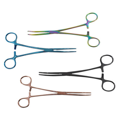 Carmalt Forceps 8 inch Curved Color Coated