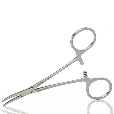 Mosquito Hemostatic Forceps 4 3/4 inch Curved Left Hand
