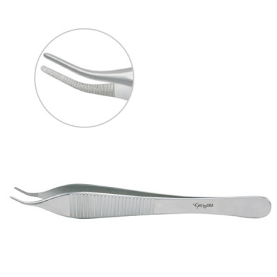 Adson Dressing Forceps 4 3/4 inch Serrated Delicate Angled