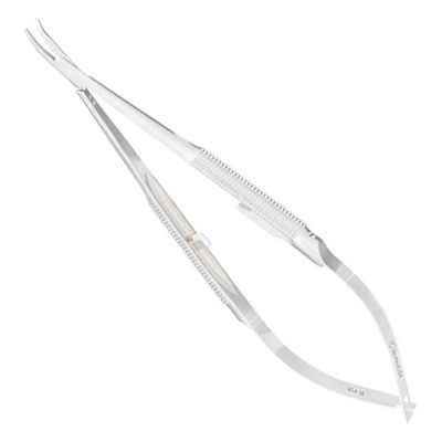 Micro Surgery Needle Holder 7 1/8 inch Curved Jaws