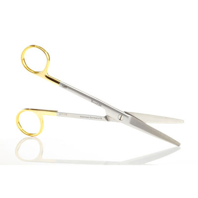 Mayo Dissecting Scissors 5 1/2 inch Straight Tungsten Carbide Insert Blades Left Hand