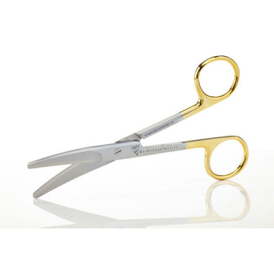 Mayo Dissecting Scissors 5 1/2 inch Curved Tungsten Carbide Insert Blades Left Hand
