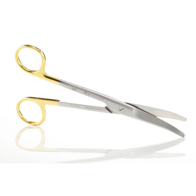 Mayo Dissecting Scissors 6 3/4 inch Curved Tungsten Carbide Insert Blades Left Hand