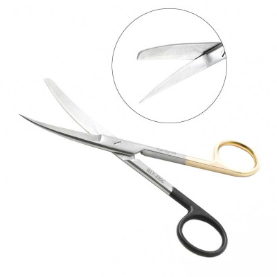 Operating Scissors Sharp Blunt Curved 6 inch - Super Sharp Tungsten Carbide