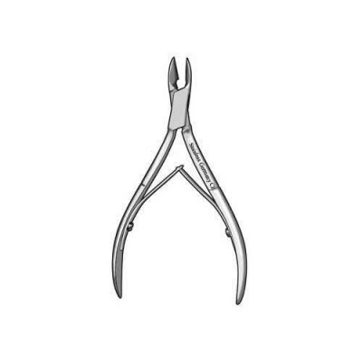 Tissue and Cuticle Nipper 4 inch Convex Jaws Double Spring