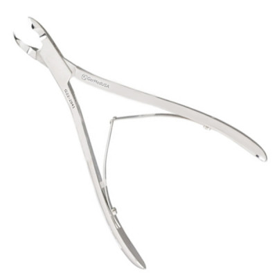 Tissue and Cuticle Nipper 4 1/2 inch Convex Jaws Double Spring