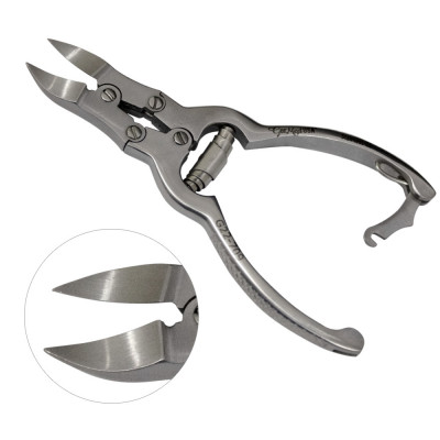Mycotic Nail Nipper Double Action Jaws Barrel Spring Concave Jaws 6 inch