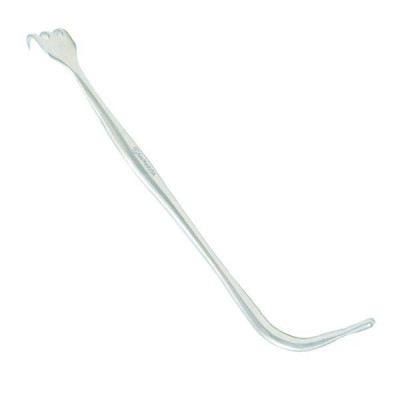 Hupp Tracheal Retractor 6 inch Double Ended Three Prong and Hook