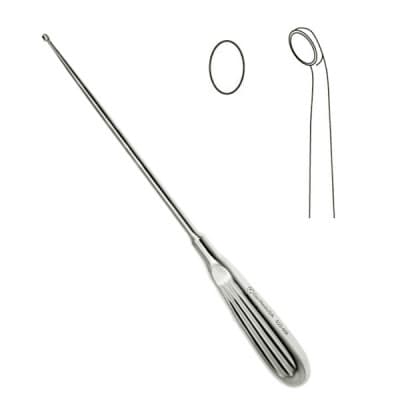 Bushe Curette 10" Oval Cup