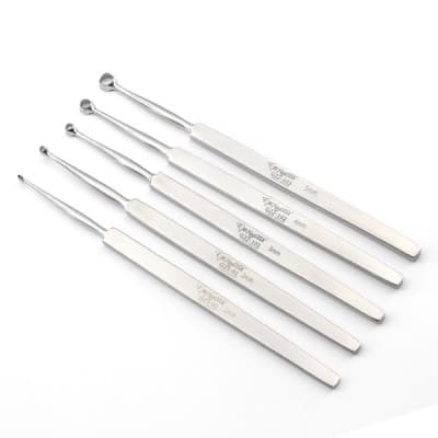 Fox Dermal Curette 5 1/2" Round Cup