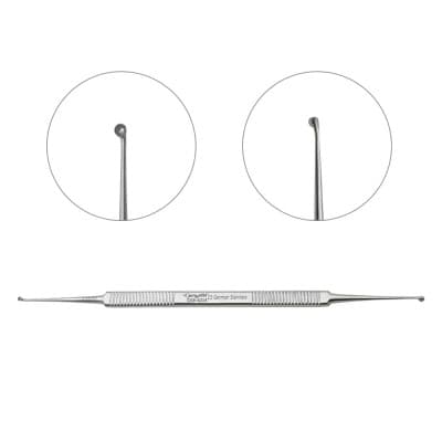 House Stapes Curette Double Ended Angled