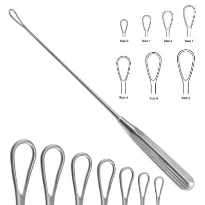 Thomas Uterine Curette 10 1/2" Blunt