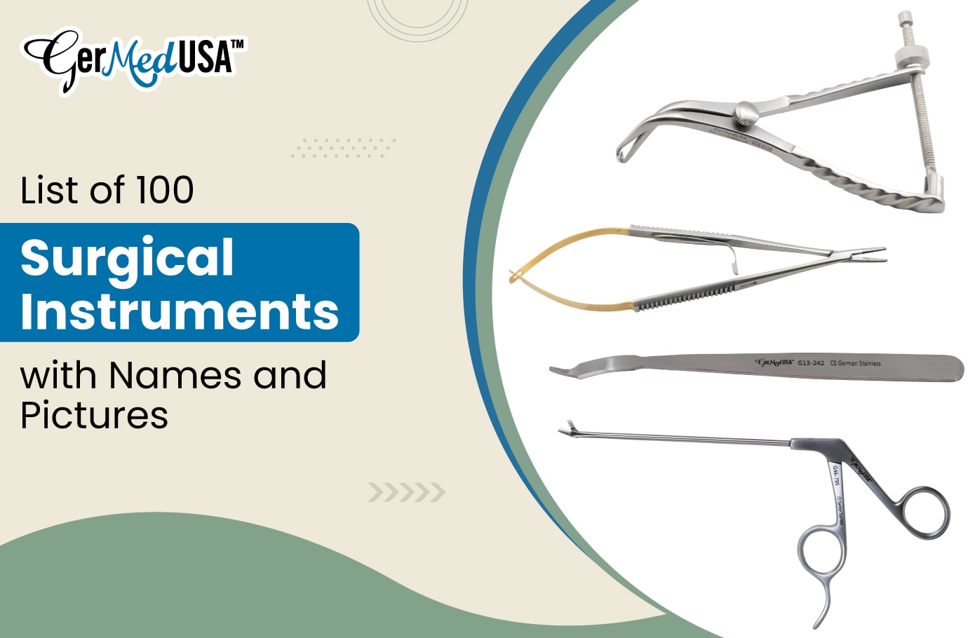 List of 100 Surgical Instruments with Names and Pictures