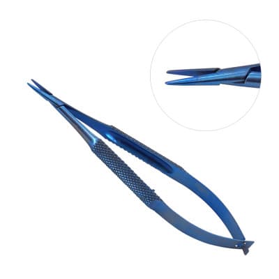 Castroviejo Needle Holder 4 3/4" with Lock Titanium