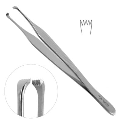 Beasley Babcock Tissue Forceps 5x5 Teeth 4 3/4"