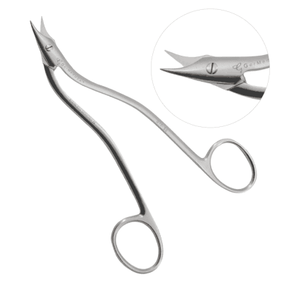 Heath Wire Cutting Scissors 6 1/4" One Serrated Blade