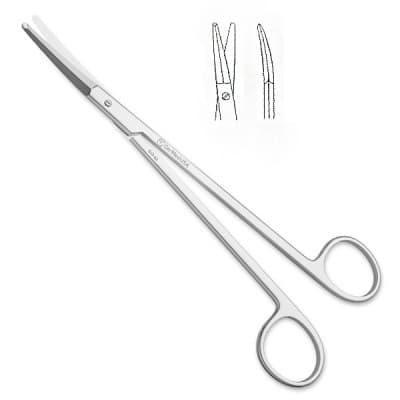Boettcher Tonsil Scissors Curved 7"