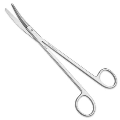 Prince Tonsil Scissors Curved 7"