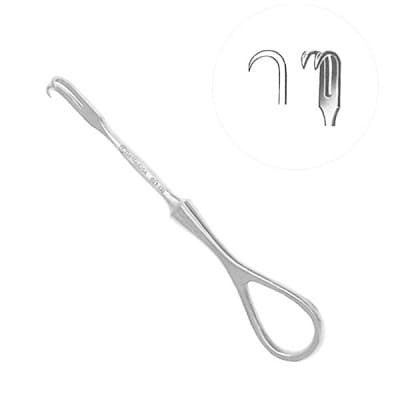 Volkman Finger Retractor 4 1/2" Four Sharp Prongs