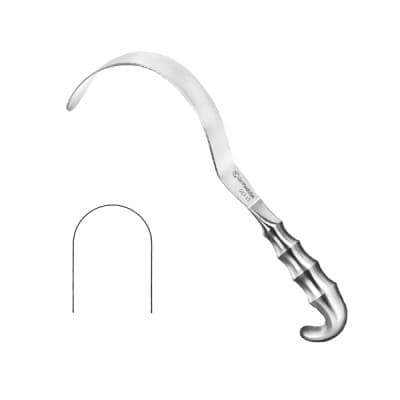 Deaver Retractor Hollow Grip Handle 12" x 1"