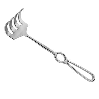 Ollier Retractor 8 1/2" 4 Blunt Prongs 2 1/4" X 1 3/4"