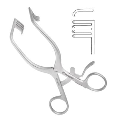 Frazier Retractor 3 1/4" Spread 3X4 Blunt