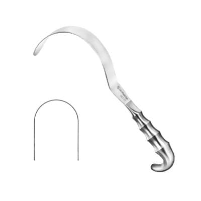 Deaver Retractor Hollow Grip Handle 13" x 1"