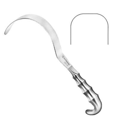 Deaver Retractor Hollow Grip Handle 12" x 4"