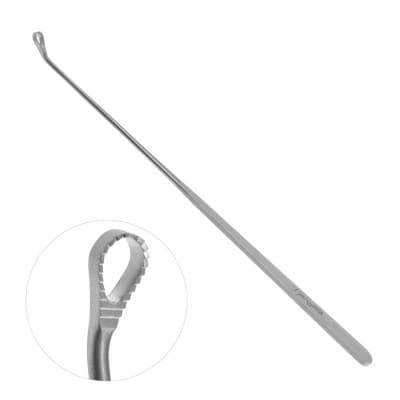 Heaney Uterine Biopsy Curette Serrated Loop Size 9"