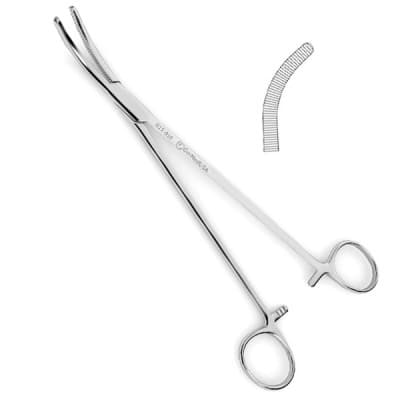 Wertheim Vaginal Forceps Curved 2" Jaws Size 9 3/4"