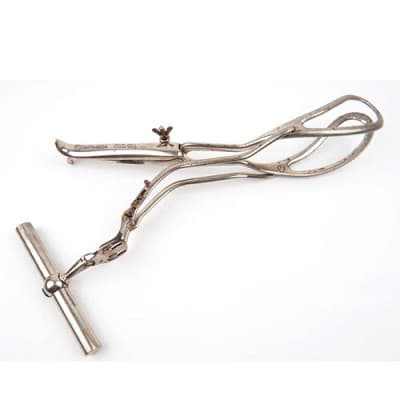 Dewey Obstetrical Forceps With Axis Traction Size 14"