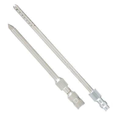 Duke Trocar and Cannula 4 1/2" With Perforated Tube