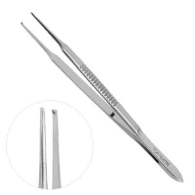 Lester Fixation Forceps 1x2 Delicate Teeth 3 3/4"
