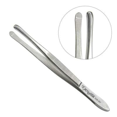 Beer Cilia Forceps 3 1/2" 4mm Smooth Jaws