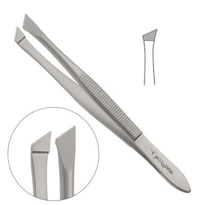 Bergh Cilia Forceps 3 1/2" 5mm Wide Jaws