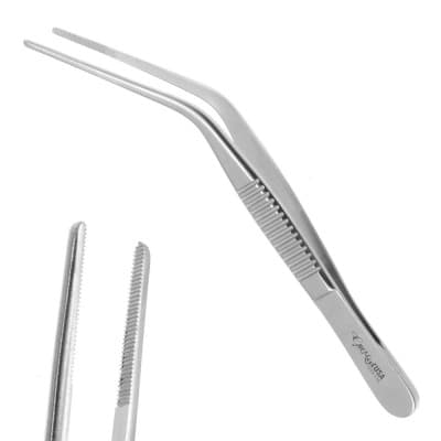 Blake Ear Forceps Delicate 4 1/2" Angular Serrated