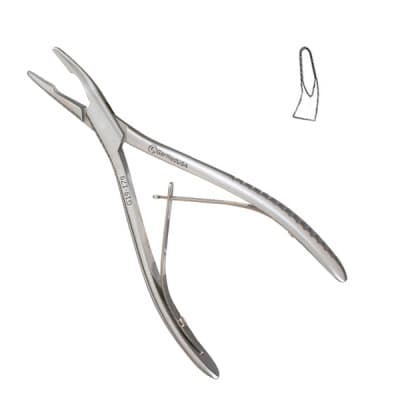 Bane Mastoid Rongeur, Curved, 7"