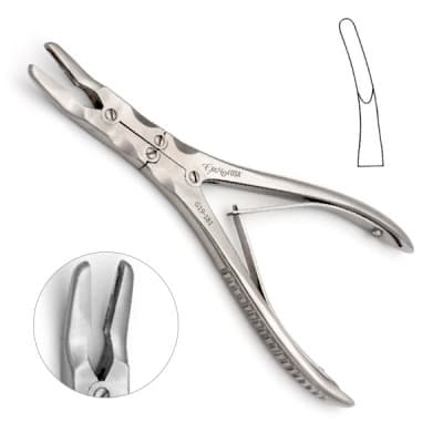 Beyer Stille Rongeur 7" 4x15mm Bite Curved