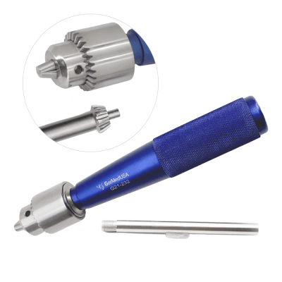 Chuck with Key: Aluminium Handle 6 1/2"