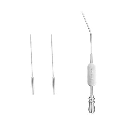 GerMedUSA Ear Suction Tube with 2mm Interchangeable Tips 20/22 Gauge