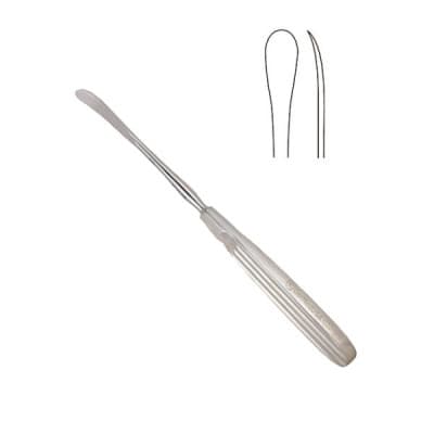 Cottle Skin Elevator 7 1/2" Slightly Curved Blade 9mm Wide