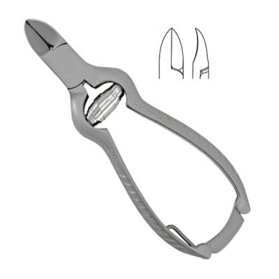 Nail Nipper 4 1/2" Concave Jaws Barrel Spring