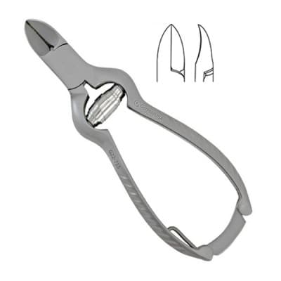 Nail Nipper 5 1/2" Concave Jaws Barrel Spring