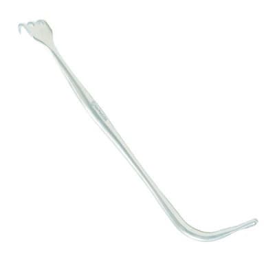 Hupp Tracheal Retractor 6" Double Ended 3 Prongs and Hook