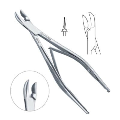 Michel Clip Applying and Removing Forceps 5"