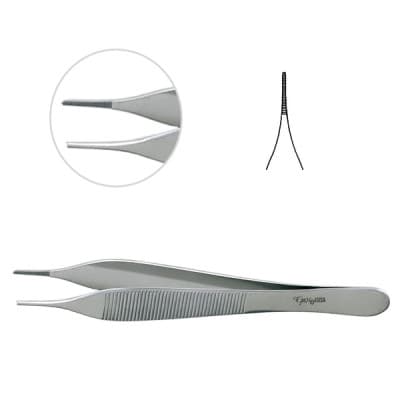 Hudson Dressing Forceps 4 3/4" Serrated