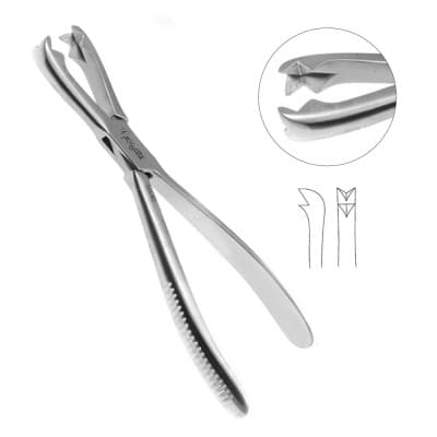 Fergusson Bone Forceps 8" Teeth 2x2