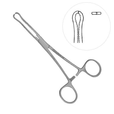 Locke Phalangeal Forceps 6" Teeth 1x2 Serrated Jaws